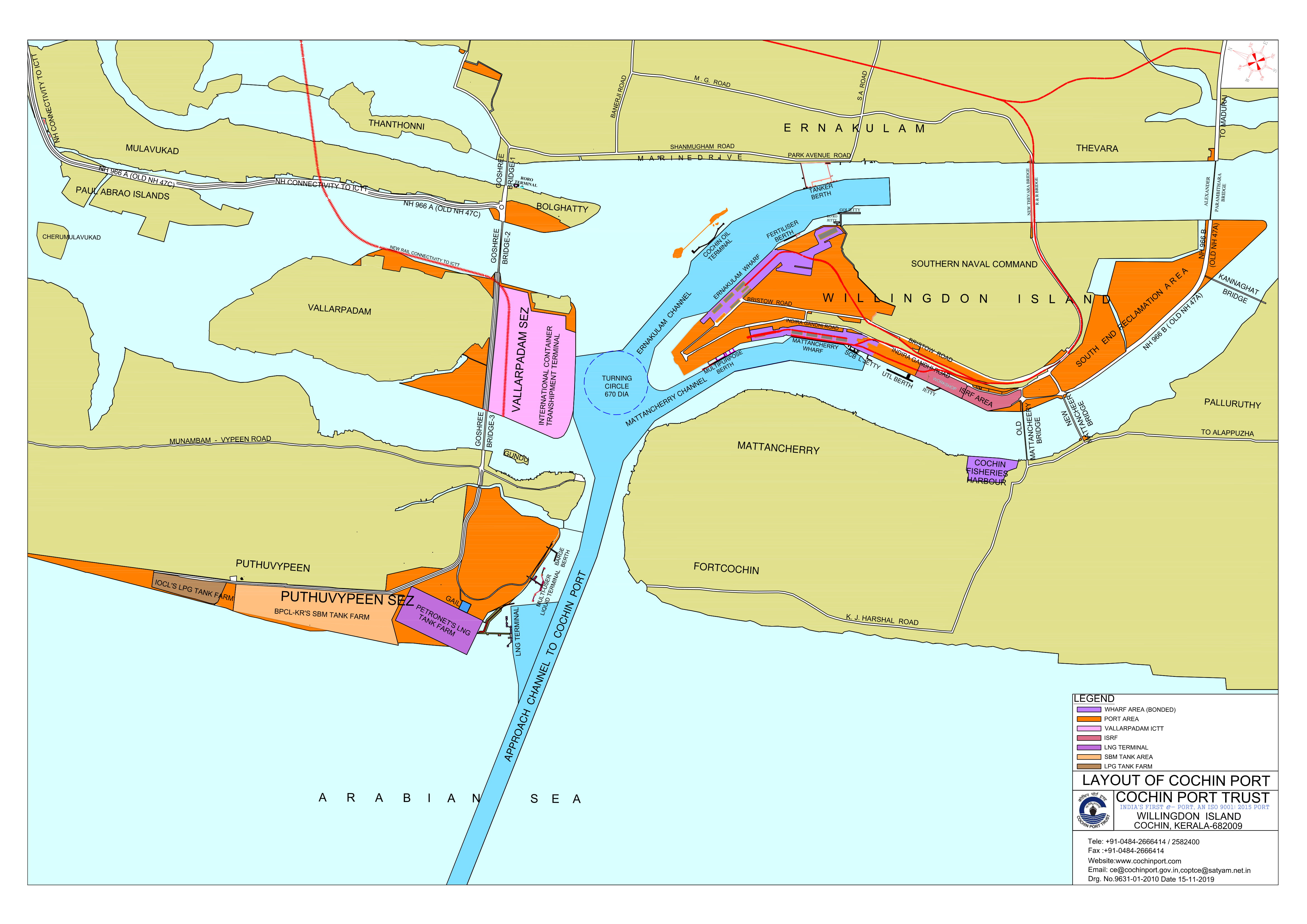 Cochin Port Layout